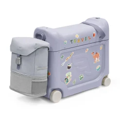 STOKKE Jetkids™ Bundle BedBox™ & Crew Back Pack Arctic Blue*Kinder Kinderkoffer|Kinderrucksäcke
