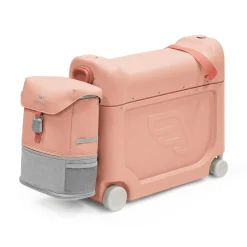 STOKKE Jetkids™ Bundle BedBox™ & Crew Back Pack Coral Pink*Kinder Kinderkoffer|Kinderrucksäcke