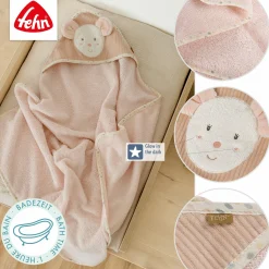 fehn Kapuzenbadetuch Maus* Badetextilien|Badetextilien