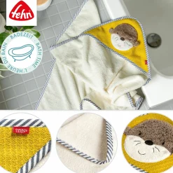 fehn Kapuzenbadetuch Otter* Badetextilien|Badetextilien