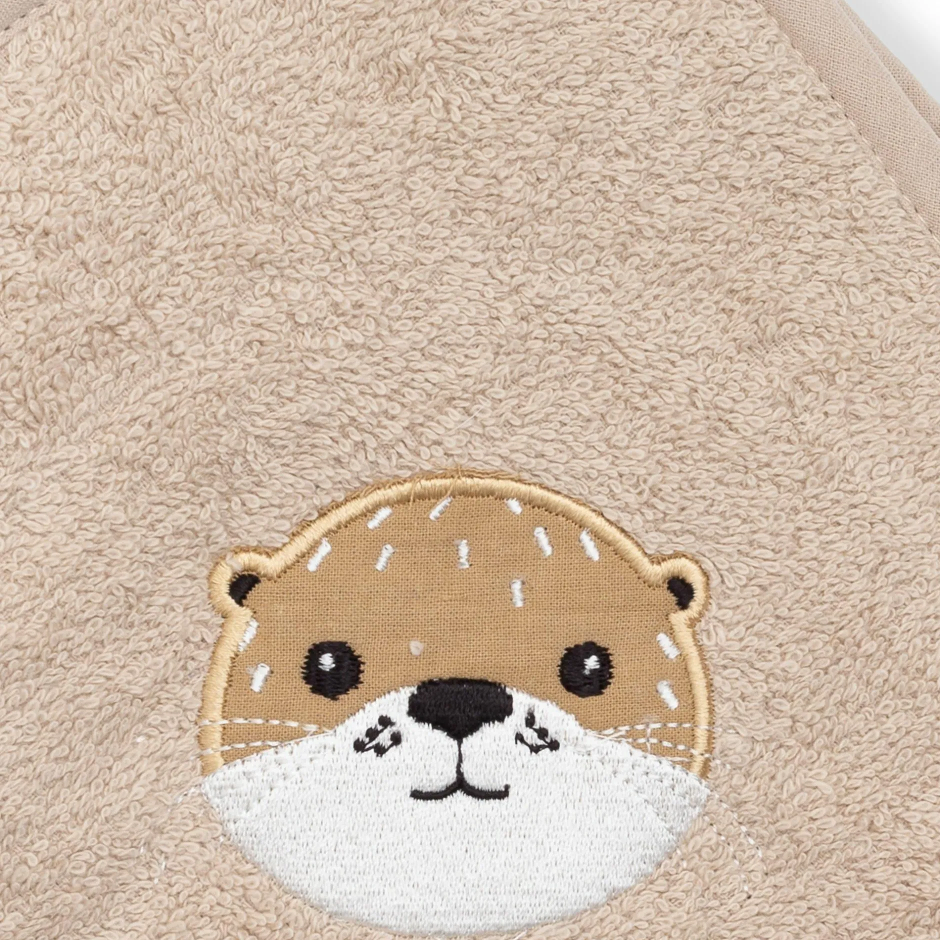 LITTLE ONE Kapuzenbadetuch Otter 75x75 cm* Badetextilien|Badetextilien