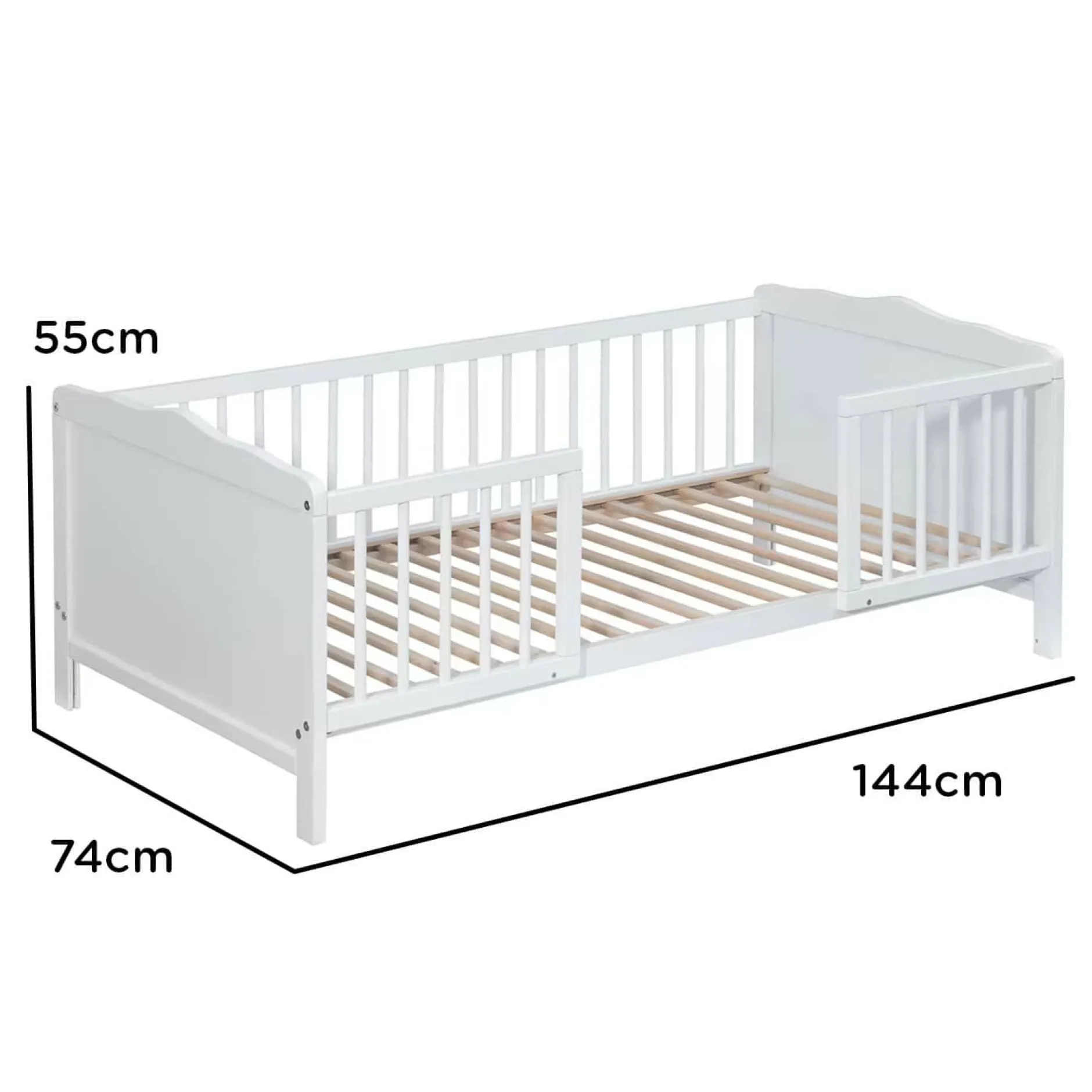 AMAL II Kinderbett Wiki 70x140cm* Babybetten