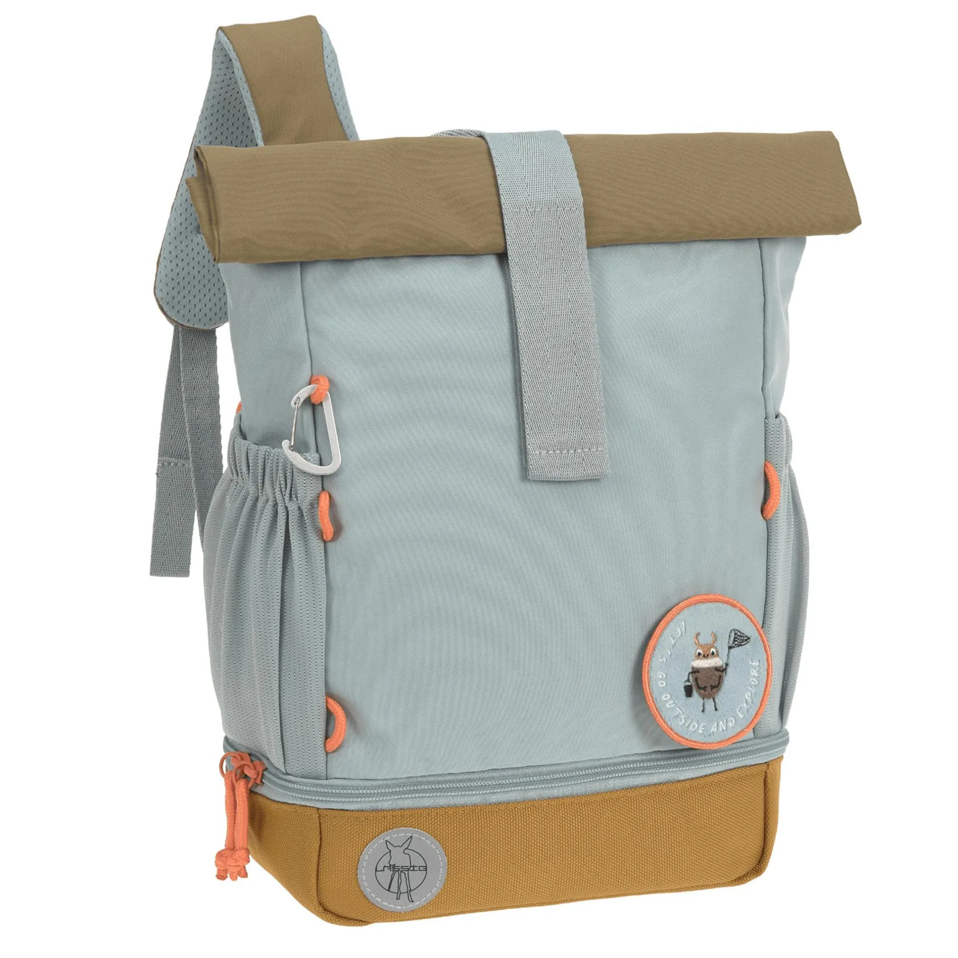 Lu00c4SSIG Kindergartenrucksack Rolltop - Nature*Kinder Kinderrucksäcke