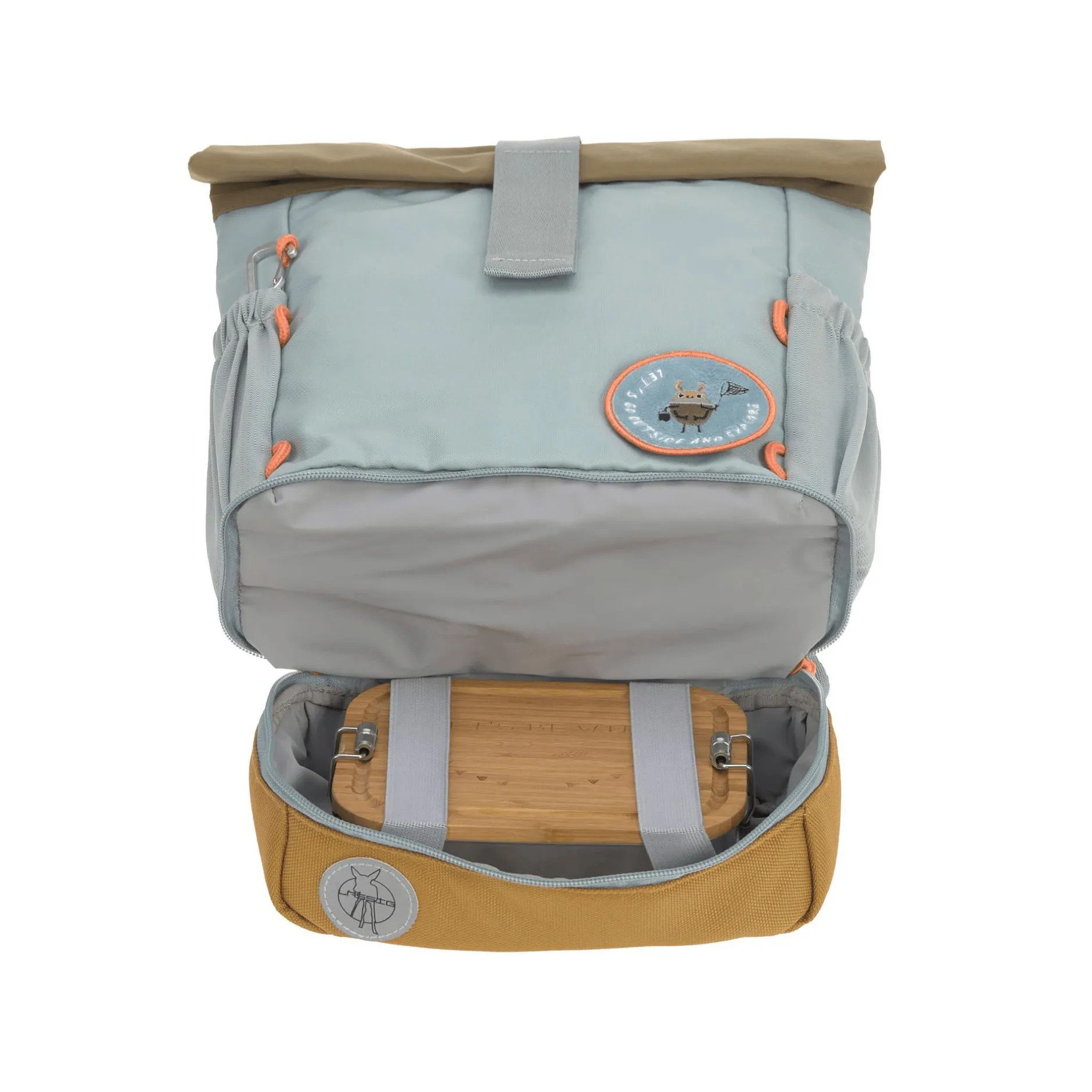 Lu00c4SSIG Kindergartenrucksack Rolltop - Nature*Kinder Kinderrucksäcke
