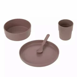 Lu00c4SSIG Kindergeschirr-Set Uni Choco* Besteck & Geschirr