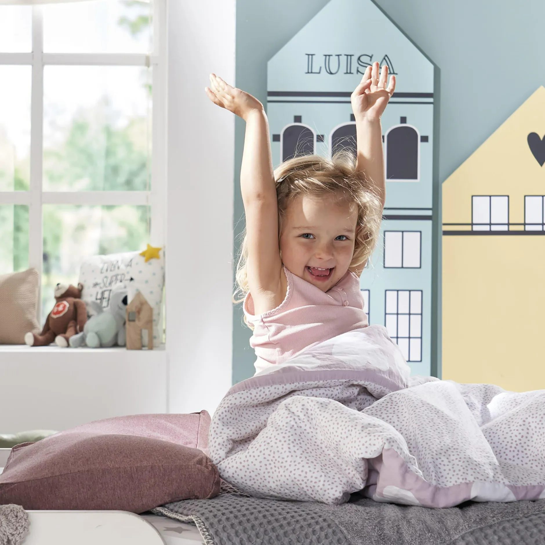 THERALINE Kinderkopfkissen Melange Rosenholz* Bettausstattung|Deko & Accessoires