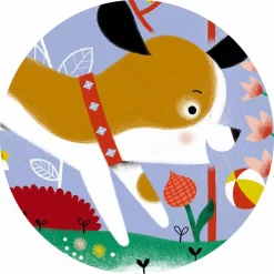 DJECO Kinderpuzzle Firmin, der Welpe*Kinder Lernspielzeug|Spielzeug Ab 3 Jahren