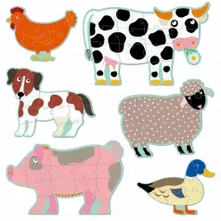 DJECO Kinderpuzzle Honoré & Friends*Kinder Lernspielzeug|Spielzeug Ab 3 Jahren