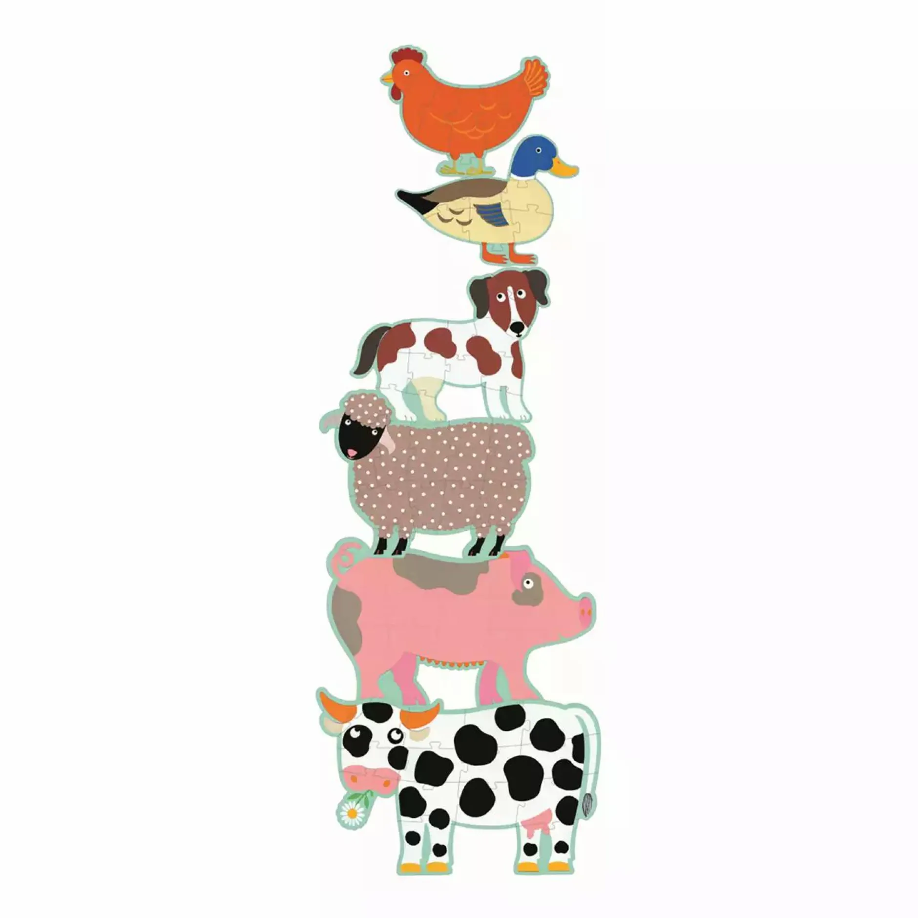 DJECO Kinderpuzzle Honoré & Friends*Kinder Lernspielzeug|Spielzeug Ab 3 Jahren