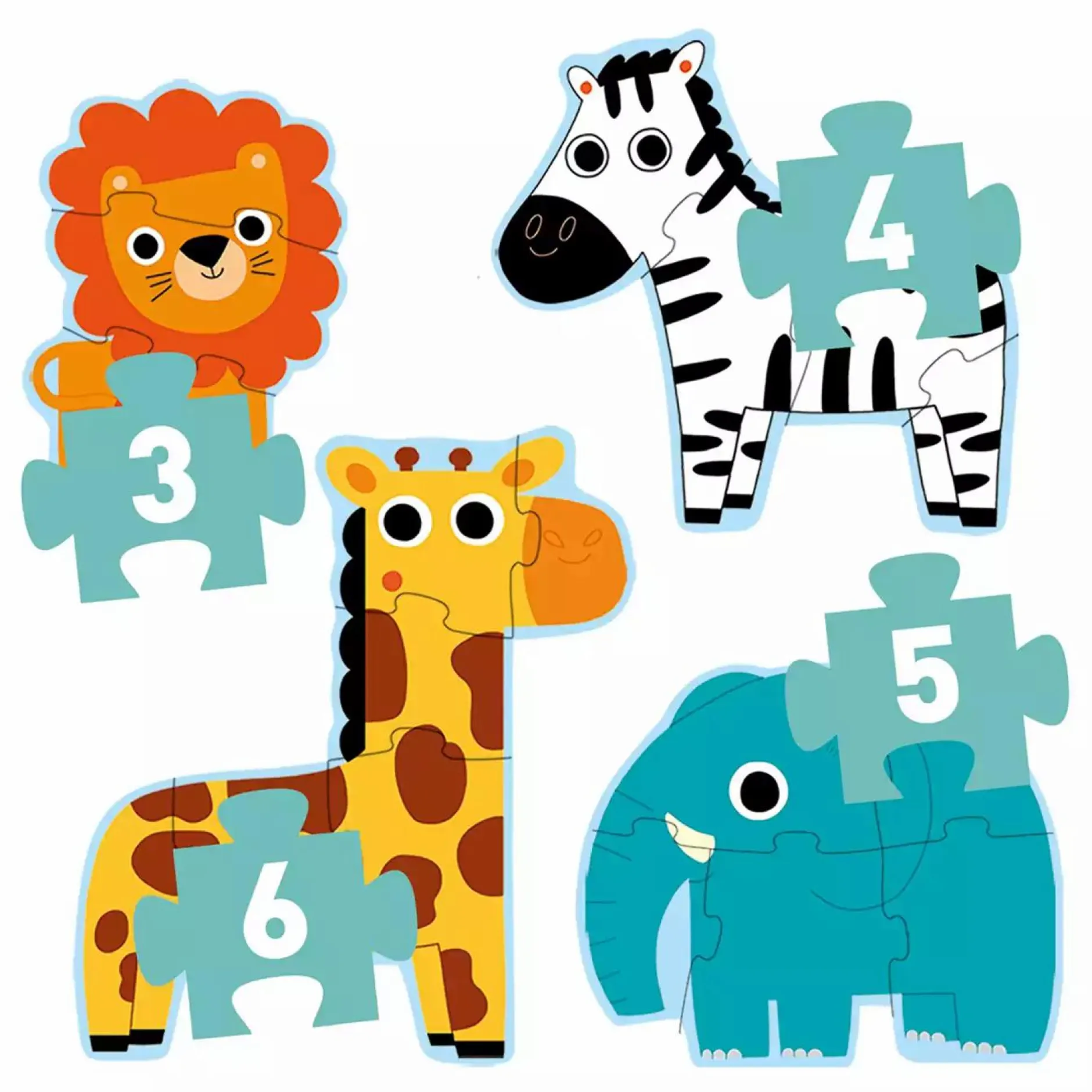 DJECO Kinderpuzzle Im Dschungel*Kinder Lernspielzeug|Spielzeug Ab 2 Jahre