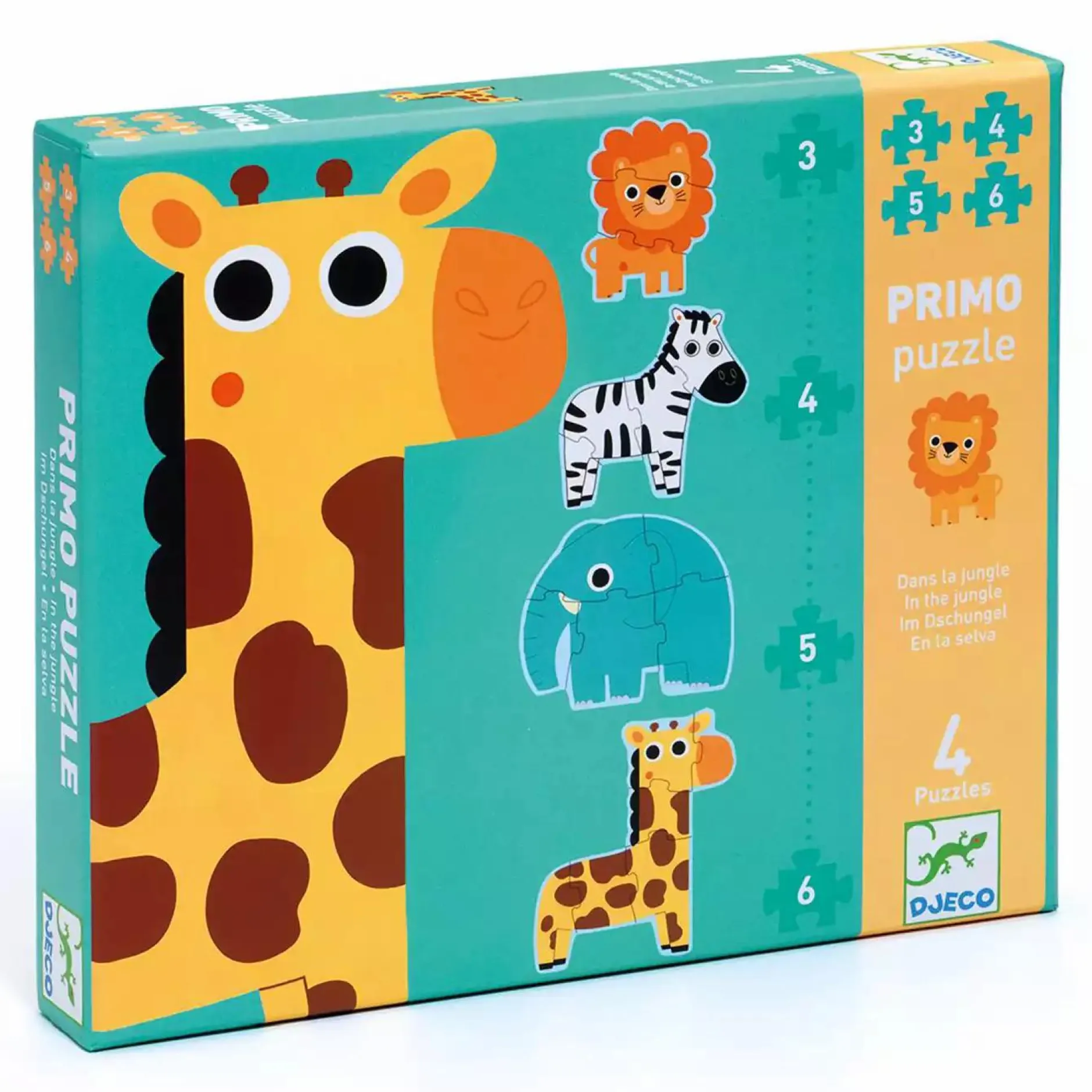 DJECO Kinderpuzzle Im Dschungel*Kinder Lernspielzeug|Spielzeug Ab 2 Jahre