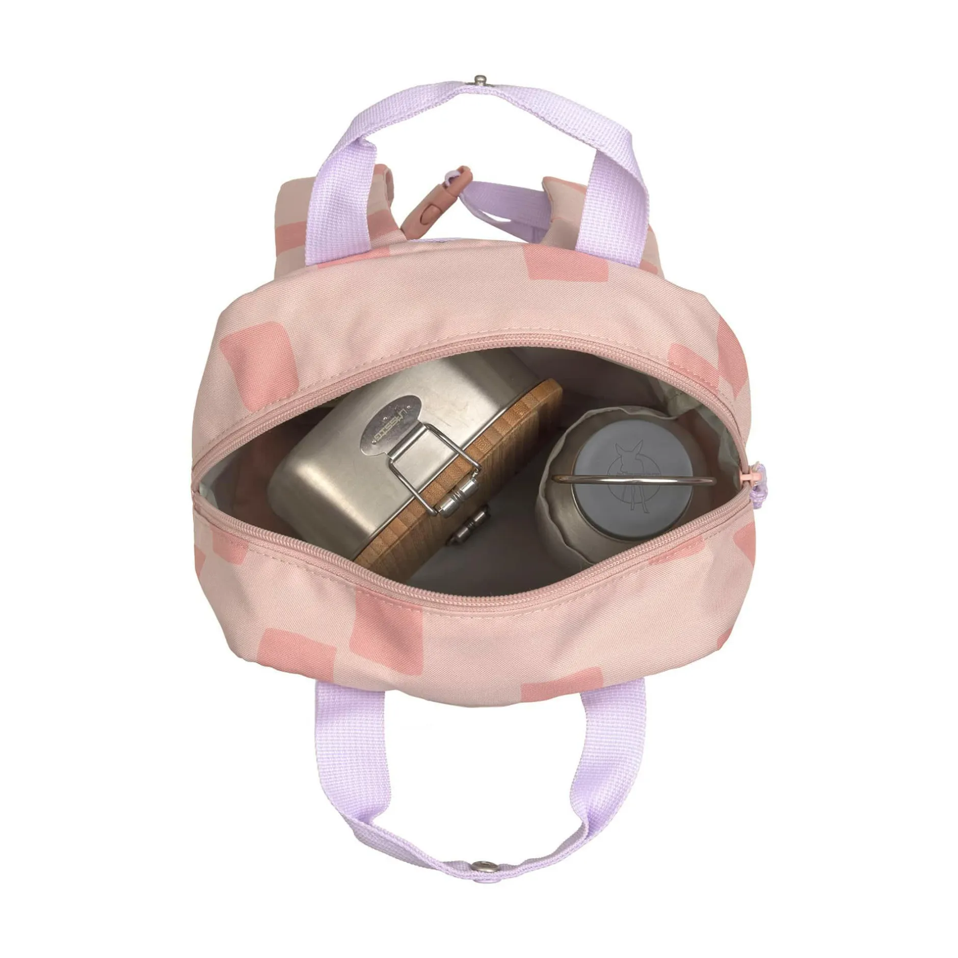 Lu00c4SSIG Kinderrucksack Square Pattern Party Rosa*Kinder Kinderrucksäcke