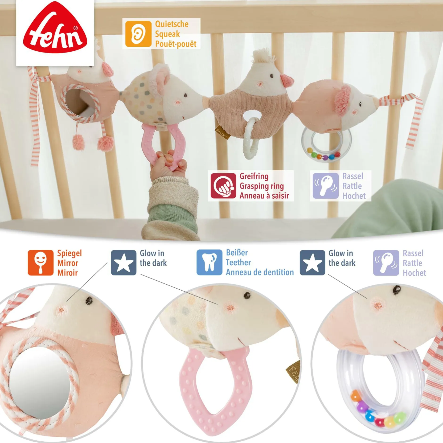 fehn Kinderwagenkette feehnLAND*Kinder Kinderwagen Zubehör|Kuscheltiere
