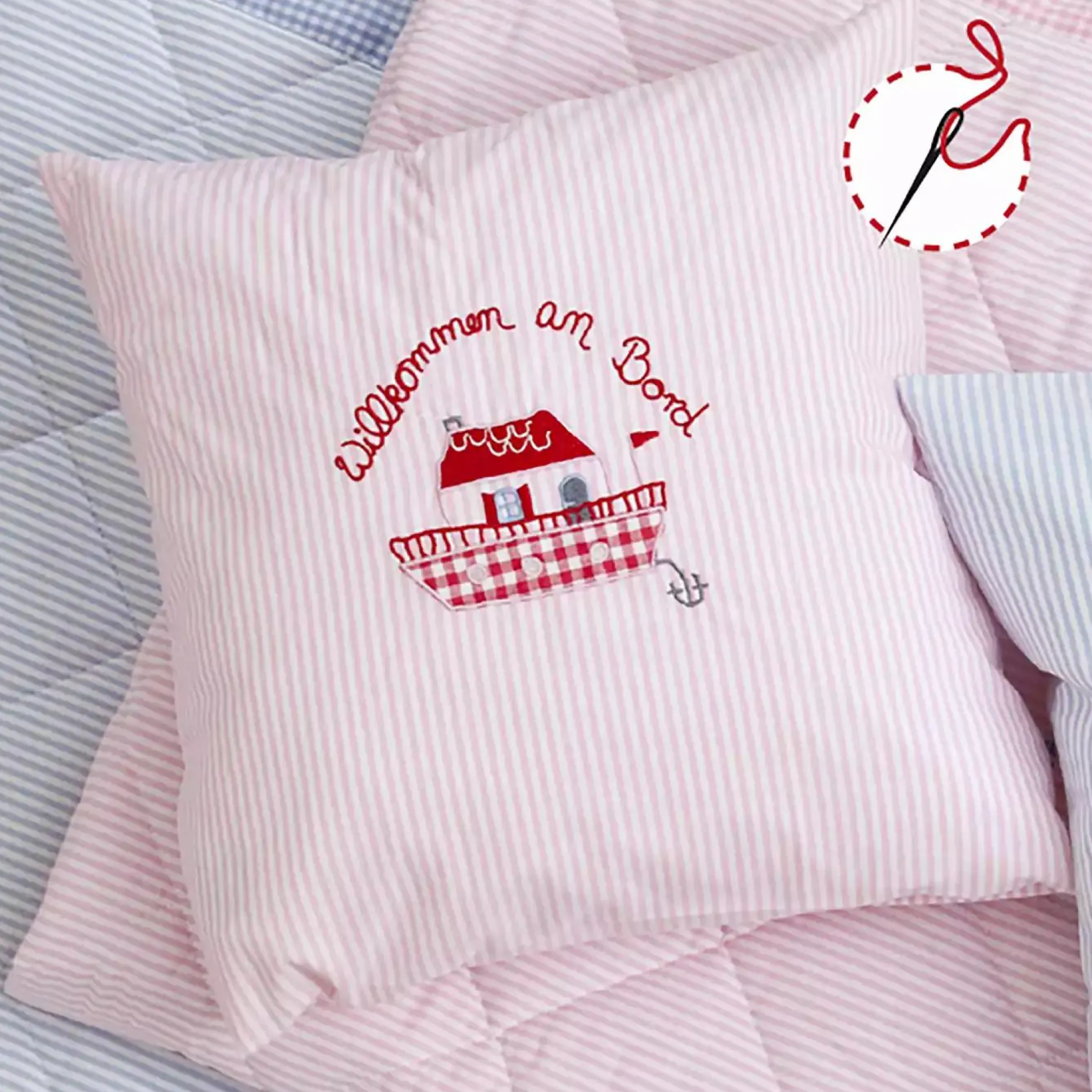 Hansekind Kissen Willkommen an Bord* Deko & Accessoires