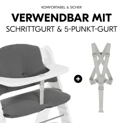 hauck Kissen-Set Dark Grey* Hochstuhl Zubehör