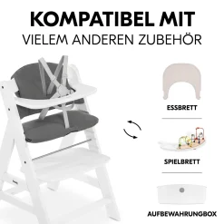 hauck Kissen-Set Dark Grey* Hochstuhl Zubehör