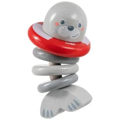 HABA Klapperfigur Robbe*Kinder Holzspielzeug|Rasseln & Greiflinge