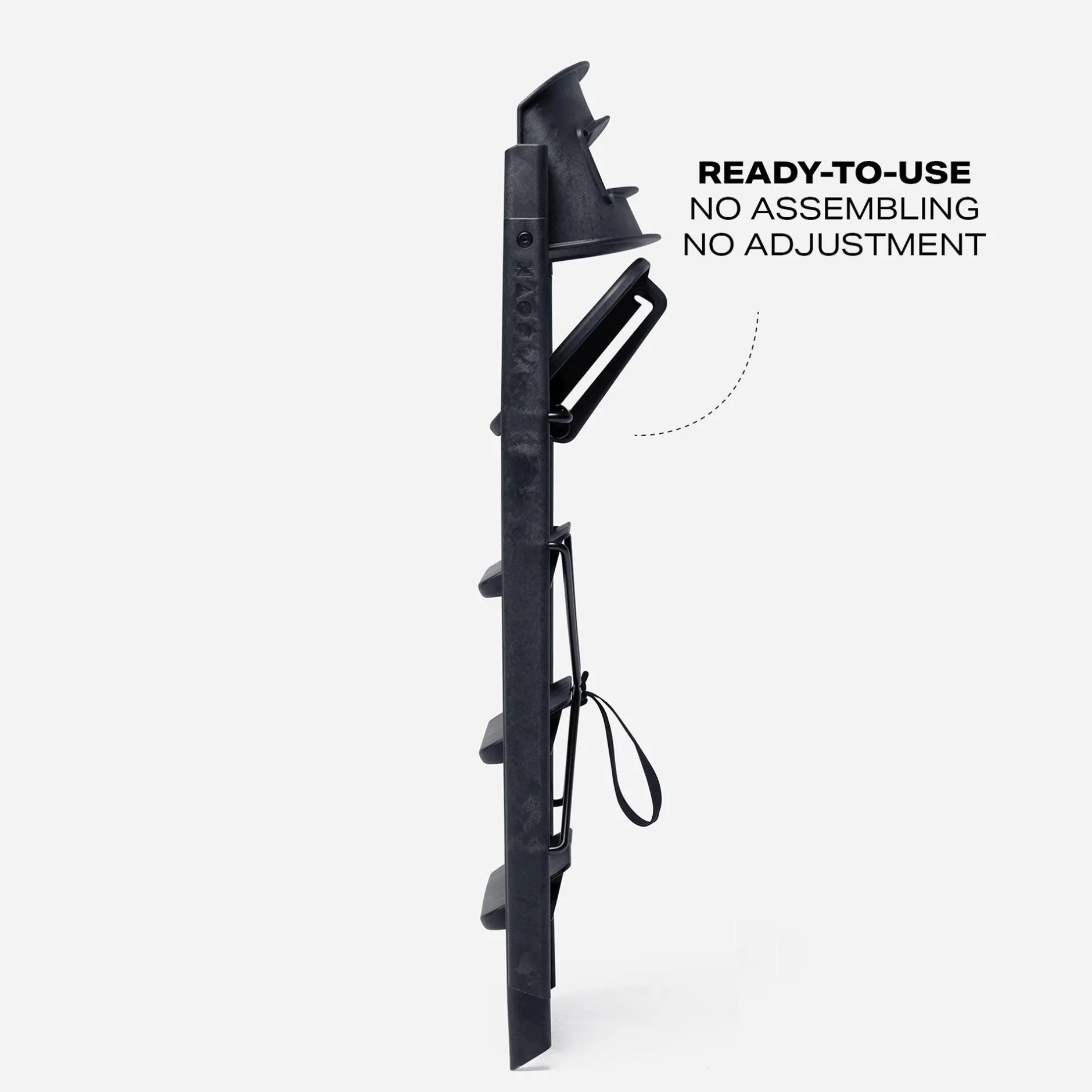 KAOS Klapp-Hochstuhl Charcoal Black* Klapphochstühle|Treppenhochstühle