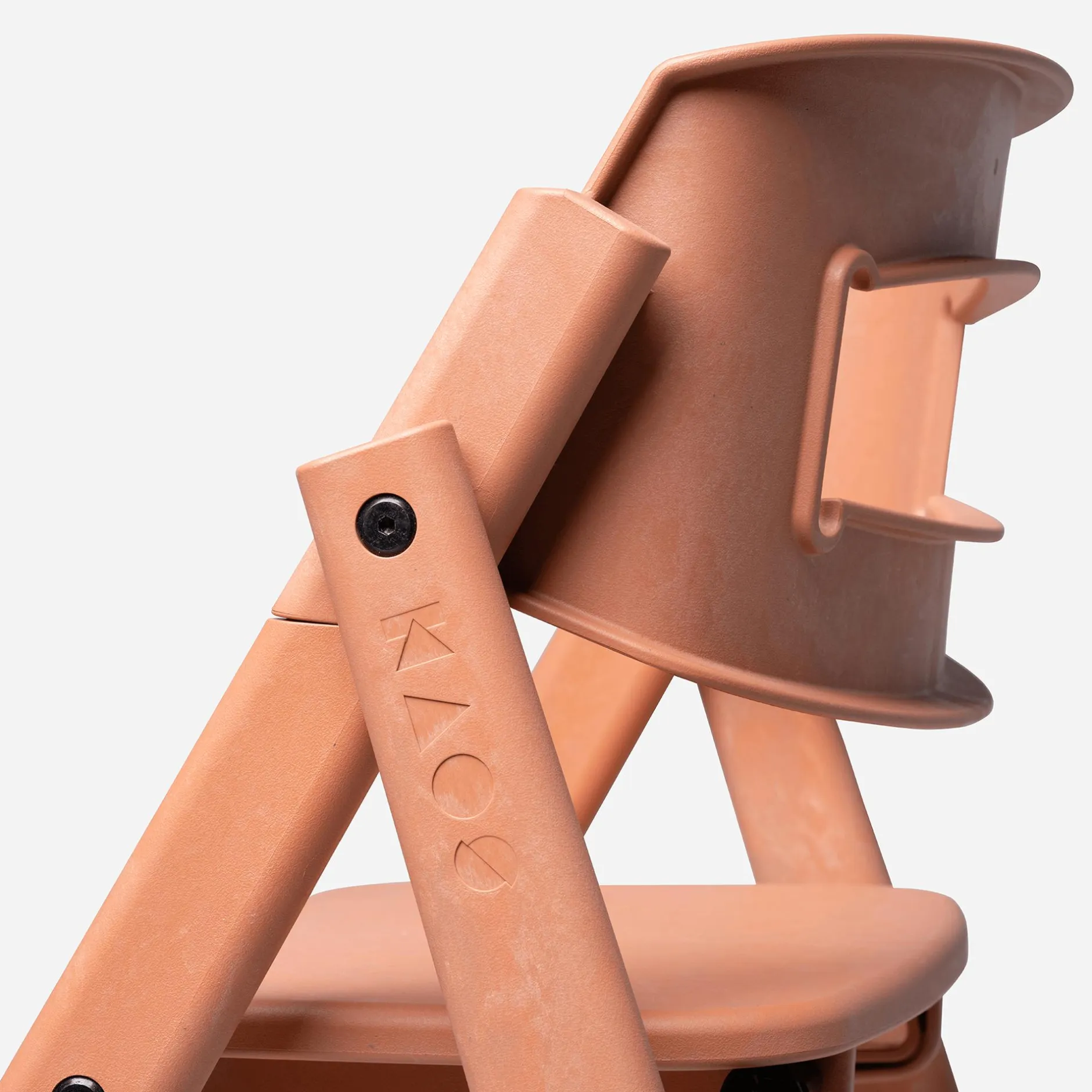 KAOS Klapp-Hochstuhl Terracotta* Klapphochstühle|Treppenhochstühle