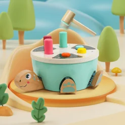 TOPBRIGHT Klopfspiel Schildkröte*Kinder Holzspielzeug