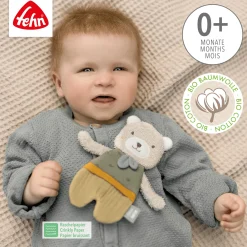 fehn Knister-Bär NATUR* Knisterspielzeug & Knistertücher|Rasseln & Greiflinge