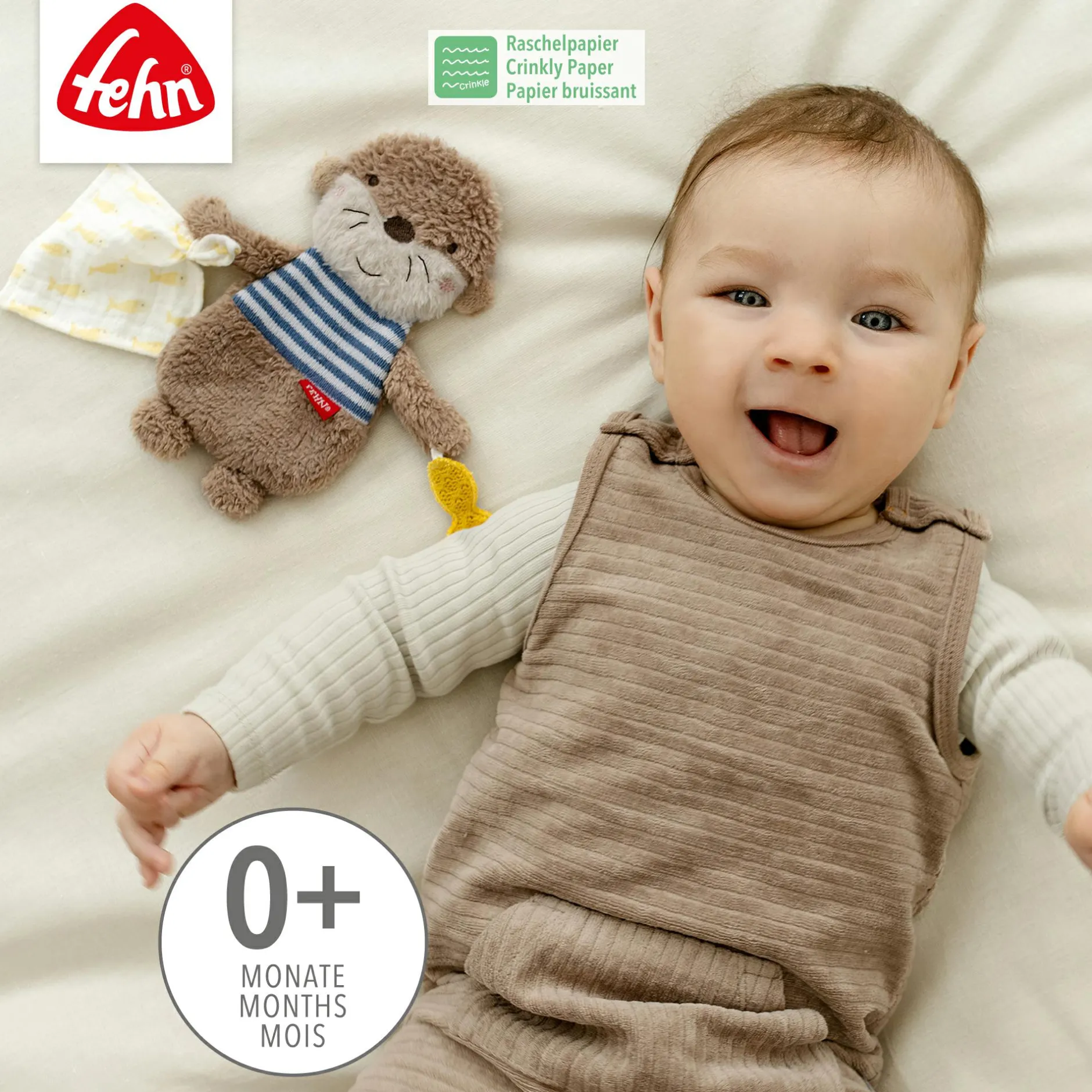 fehn Knister-Otter Theo* Knisterspielzeug & Knistertücher