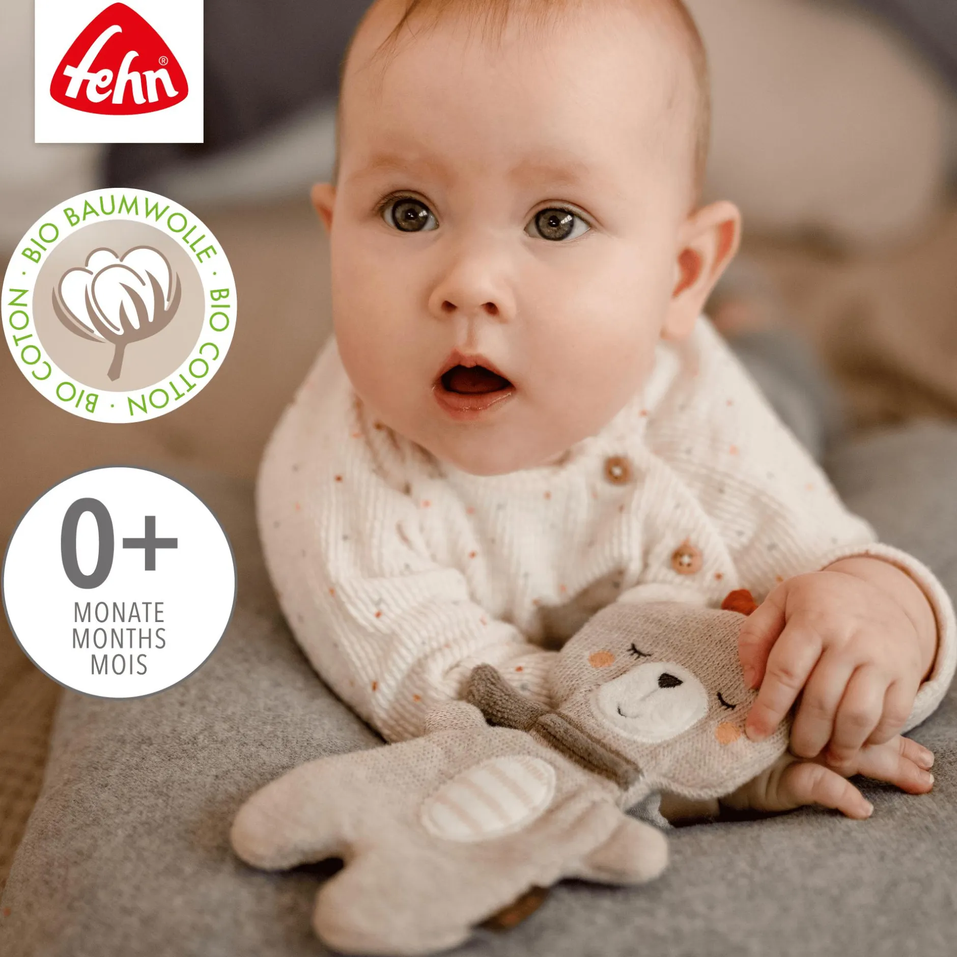 fehn Knister-Teddy* Knisterspielzeug & Knistertücher|Kuscheltiere