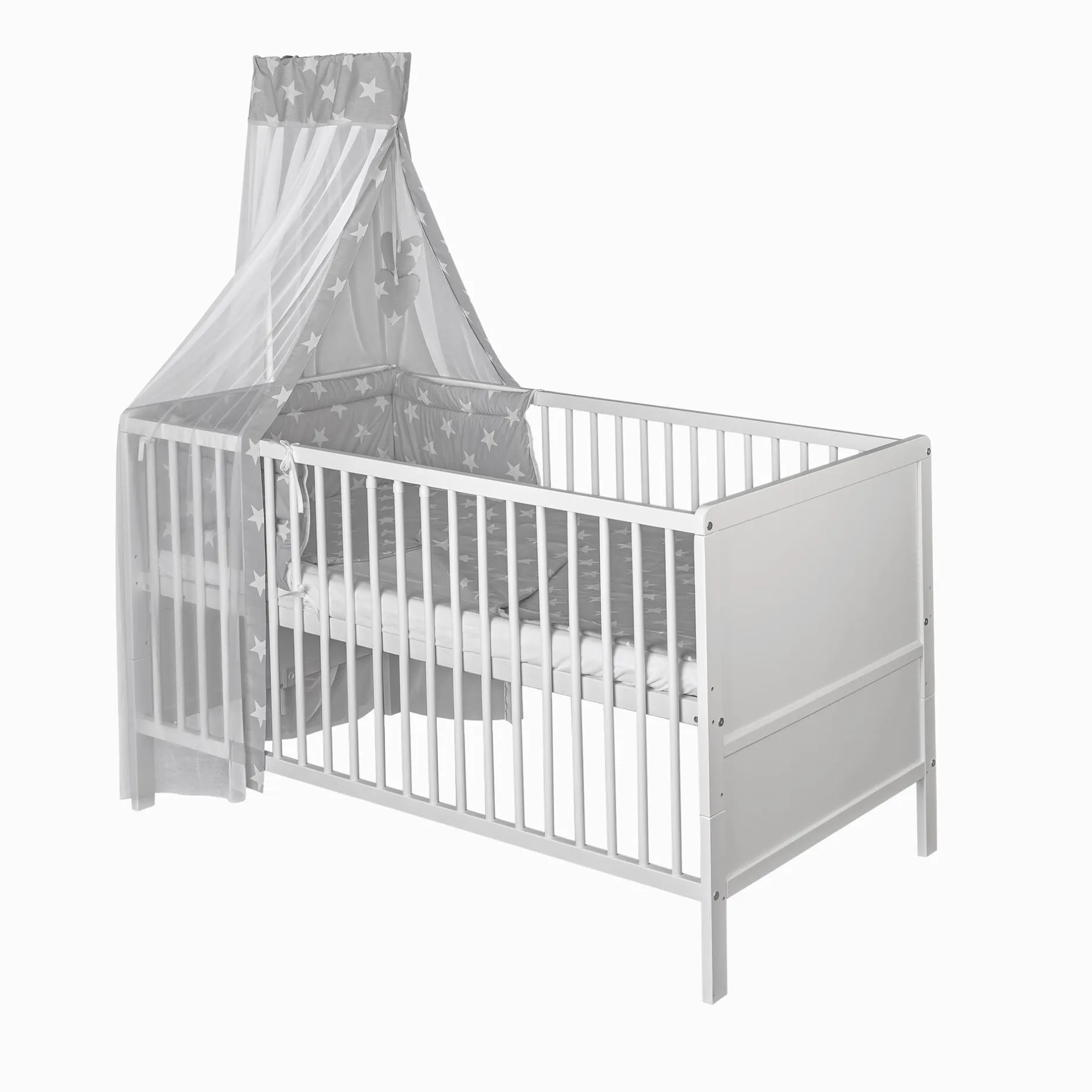AMAL II Komplettbett Upsala mit Voile Himmel* Babybetten