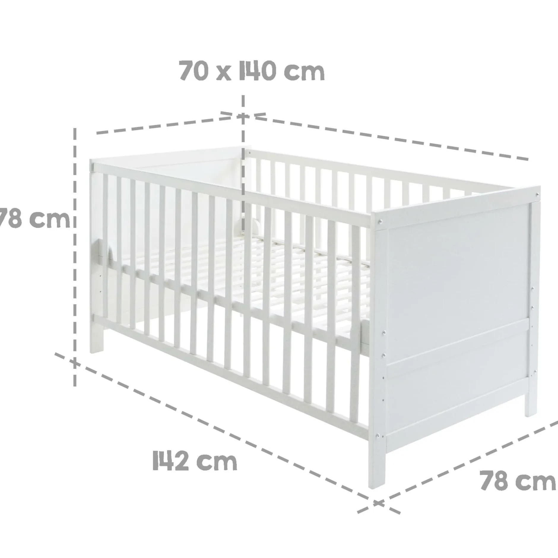 roba Komplettbettset Sterne 70 x 140 cm* Babybetten