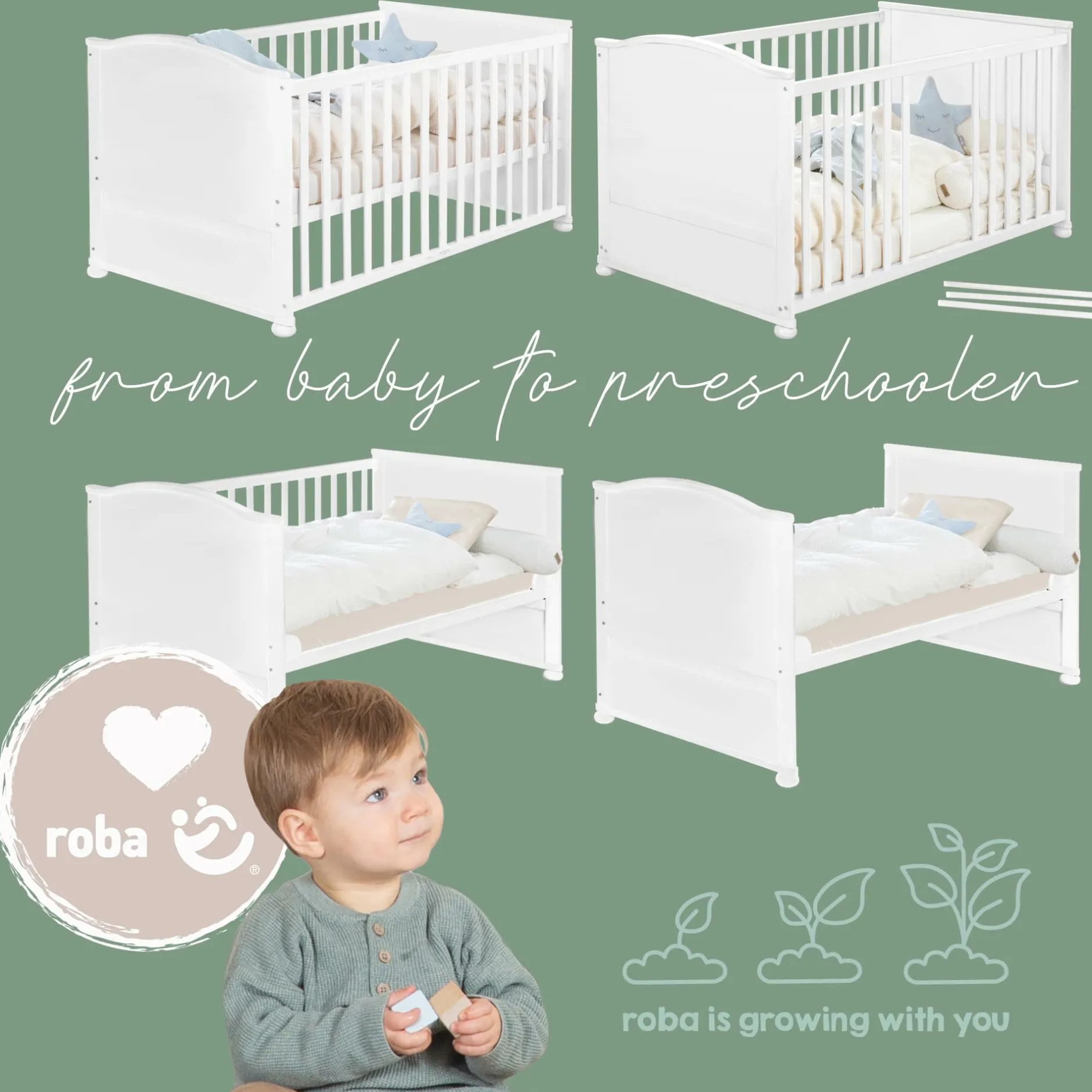 roba Komplettbettset Woodland Buddies* Babybetten