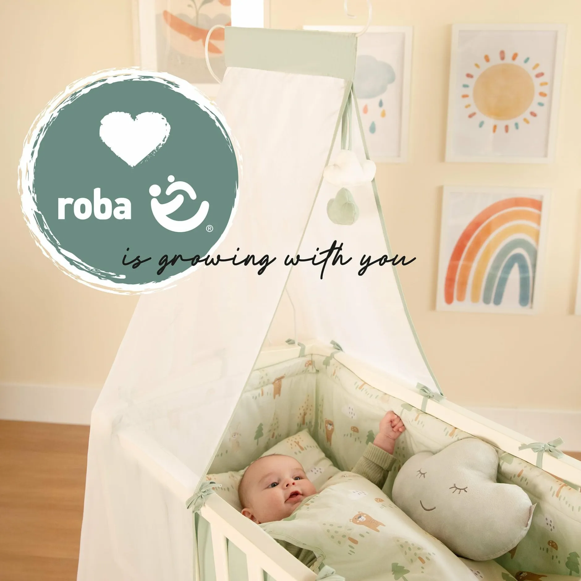 roba Komplettwiegenset Woodland Buddies* Babybetten