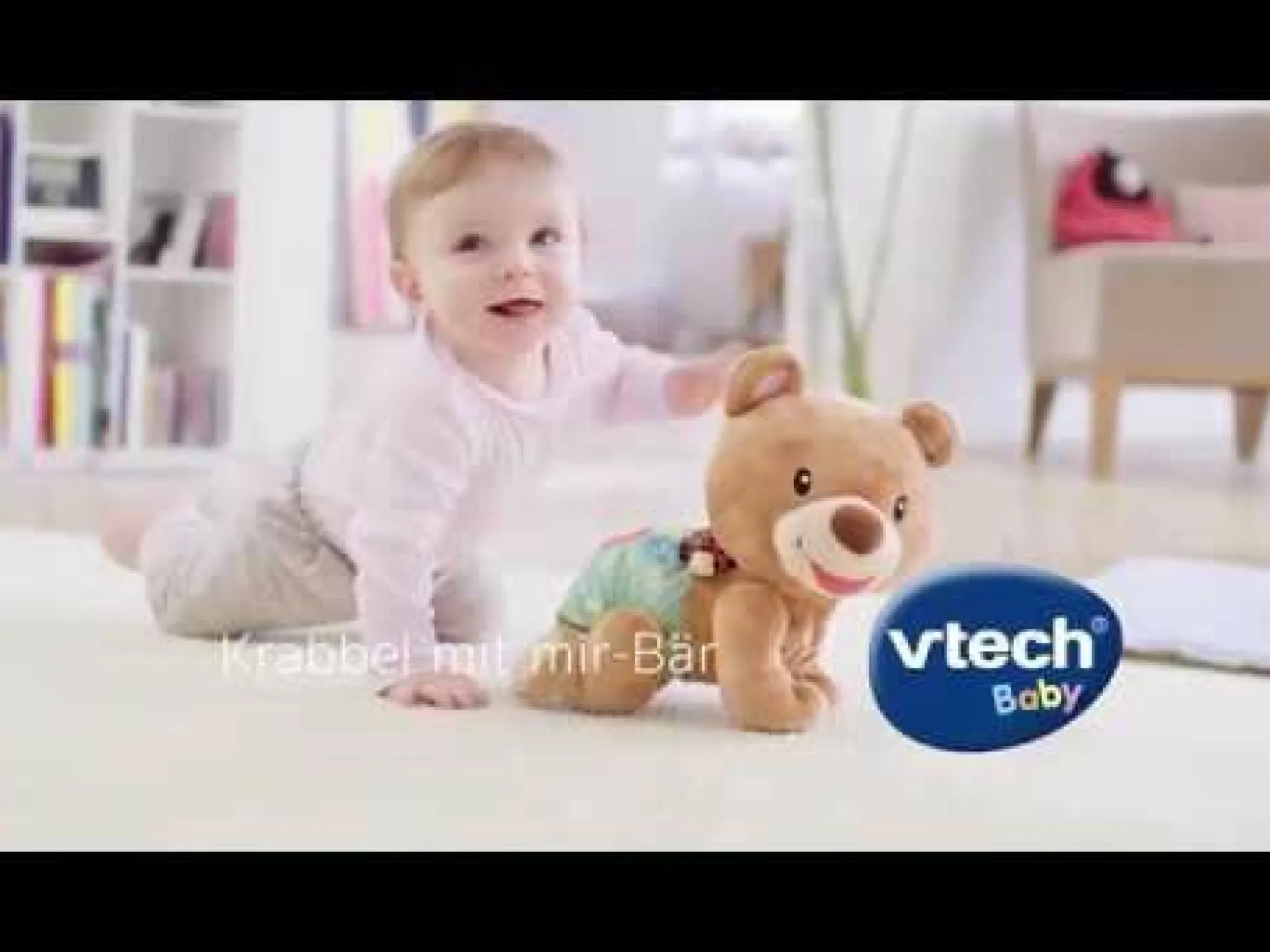 vtech Krabbel mit mir - Bär*Kinder Interaktives Spielzeug|Krabbelspielzeug