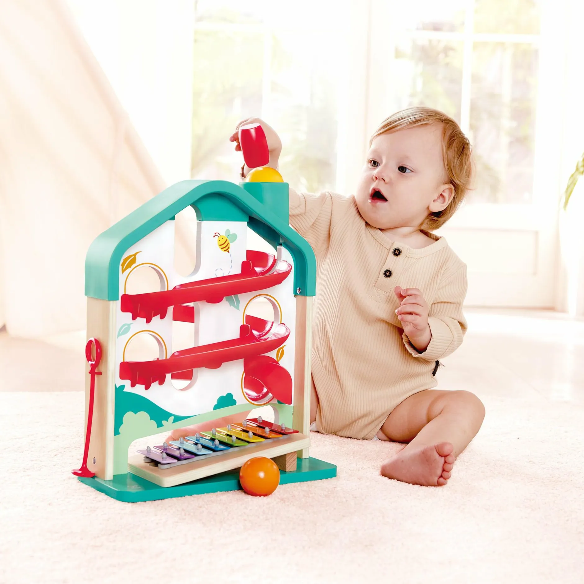 Hape Kugelbahn Melody Mansion*Kinder Holzspielzeug|Musik