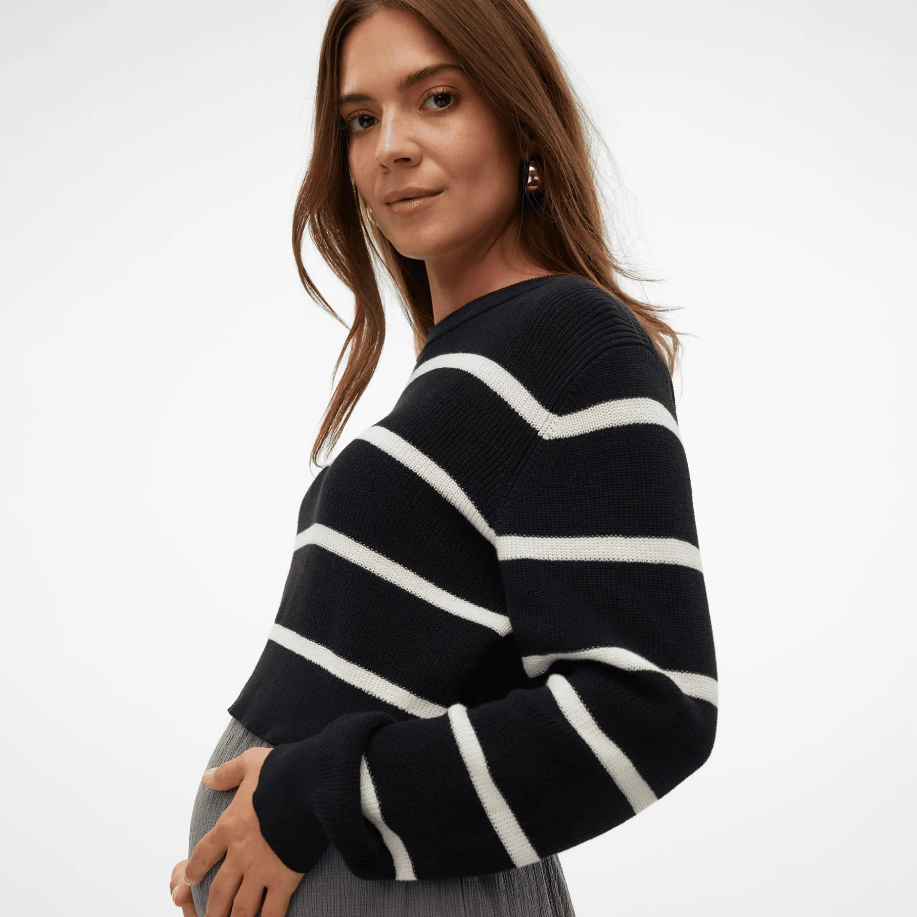 Mamalicious Kurzer Strickpullover* Umstandsoberteile