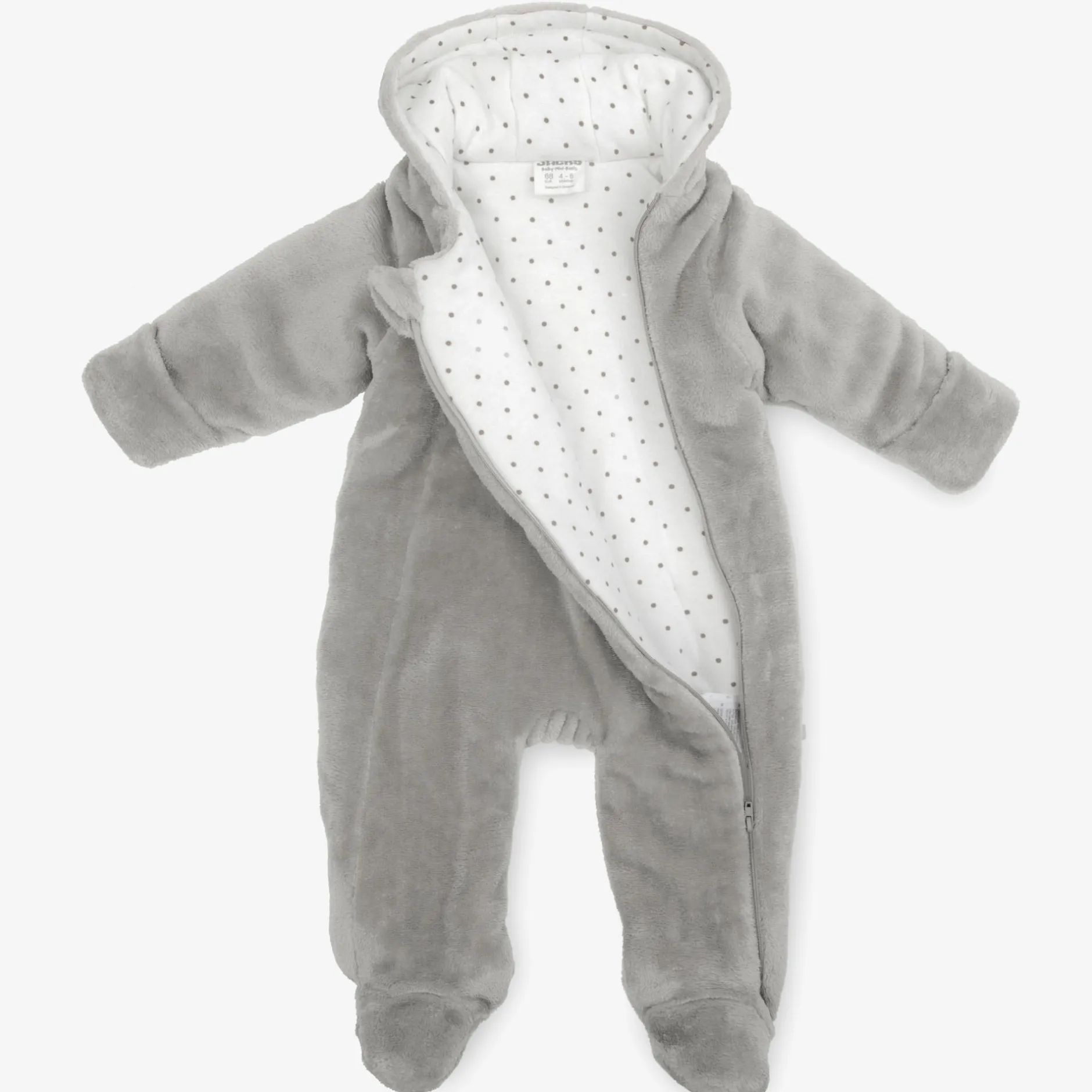 LITTLE ONE Kuscheloverall mit Klapphänden* Overalls