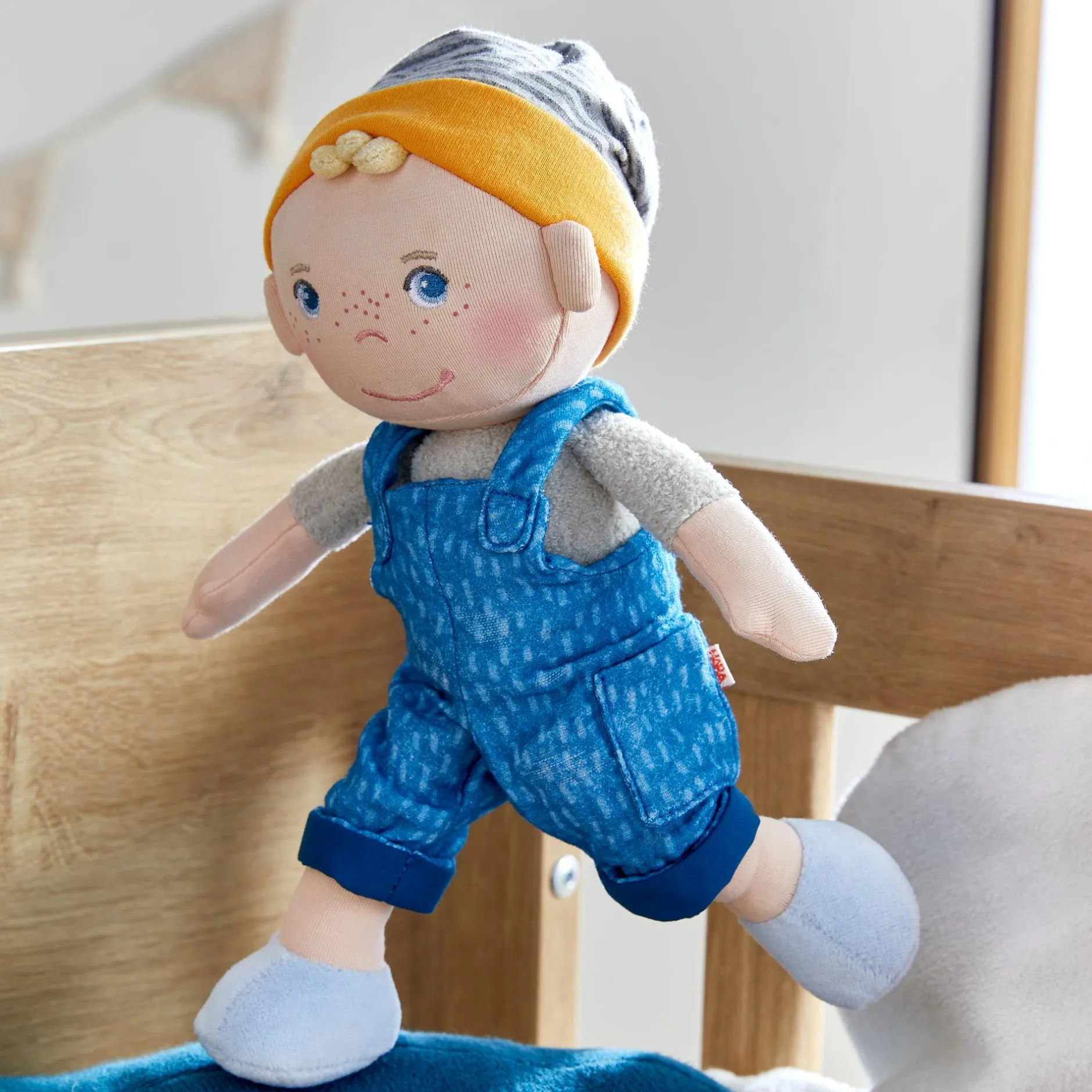 HABA Kuschelpuppe Lasse*Kinder Puppen & Puppenwagen