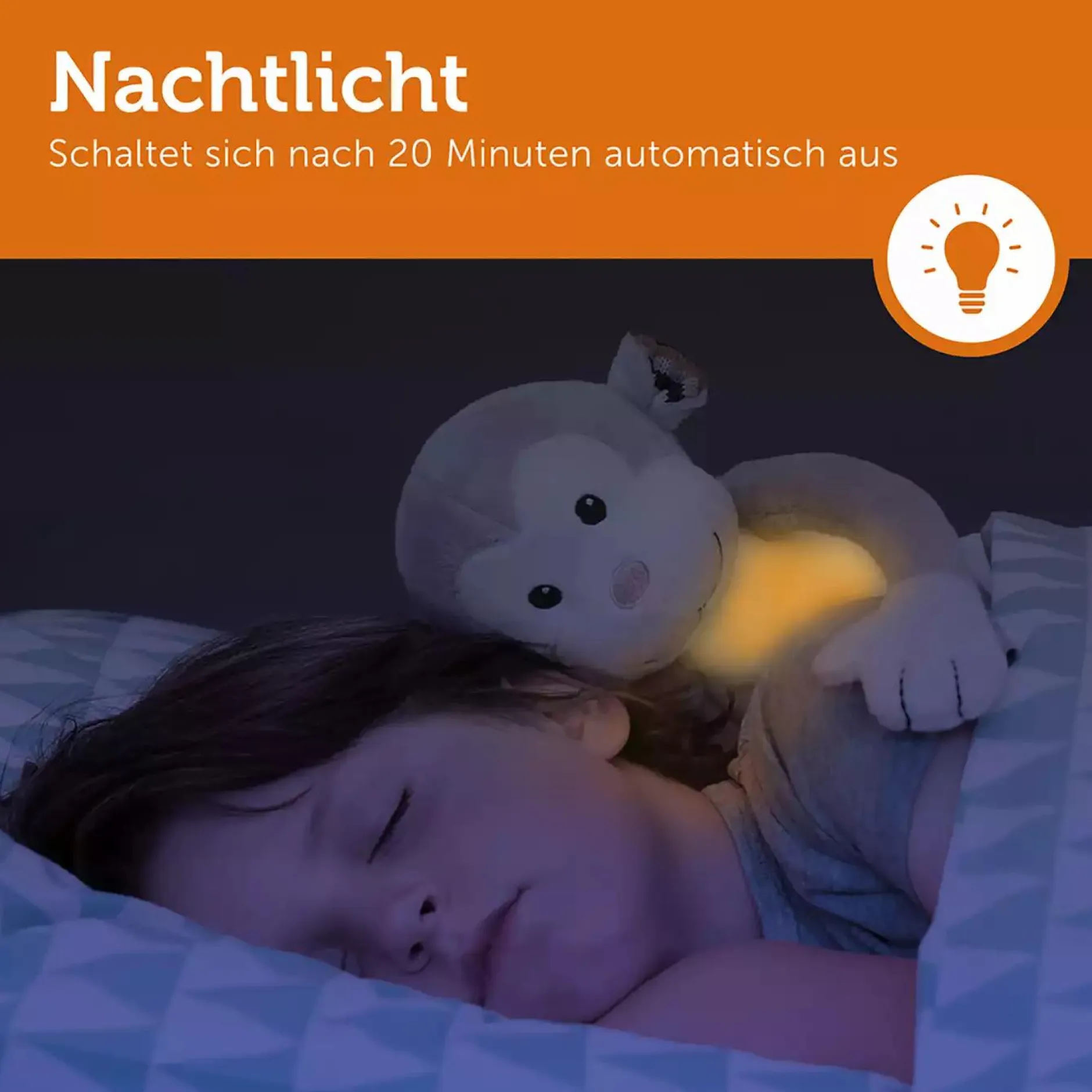 ZAZU Kuscheltier-Nachtlicht Max der Affe* Nachtlichter