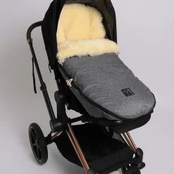 KAISER Lammfell Fußssack LOVE THE NATURE Anthracite*Kinder Kinderwagen Zubehör