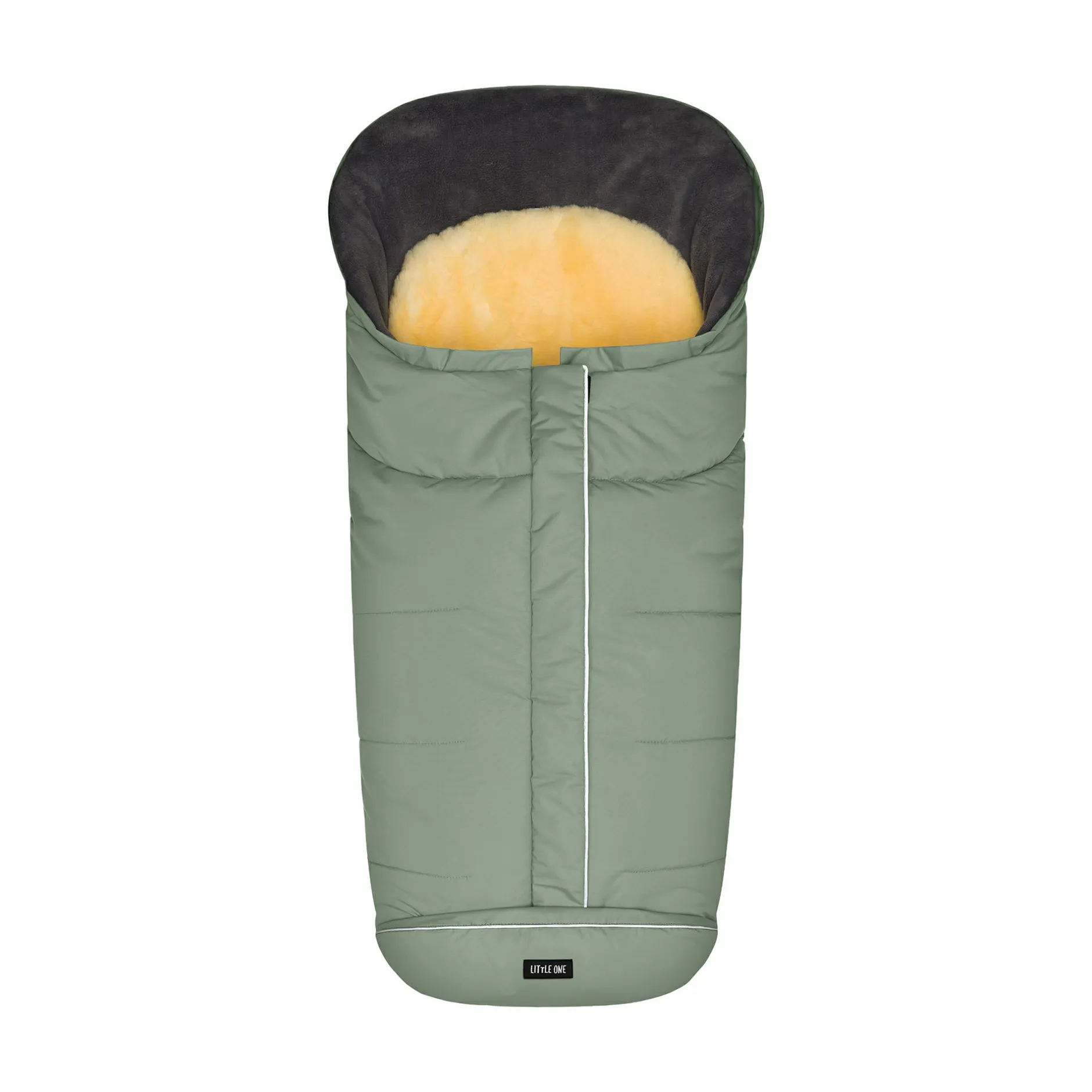 LITTLE ONE Lammfellfußsack Discover Salbei*Kinder Kinderwagen Zubehör