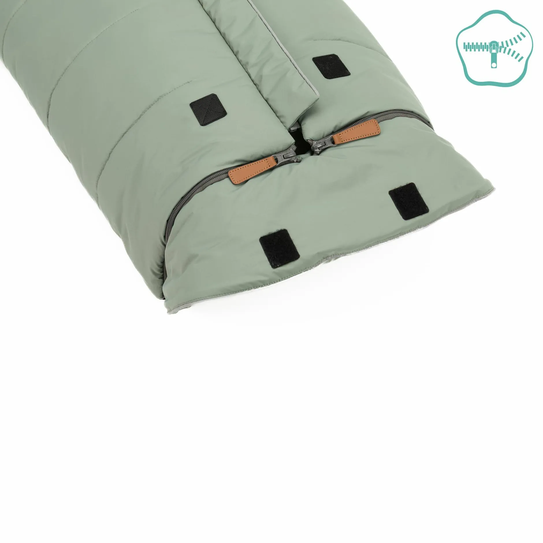 LITTLE ONE Lammfellfußsack Discover Salbei*Kinder Kinderwagen Zubehör