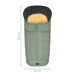 LITTLE ONE Lammfellfußsack Discover Salbei*Kinder Kinderwagen Zubehör