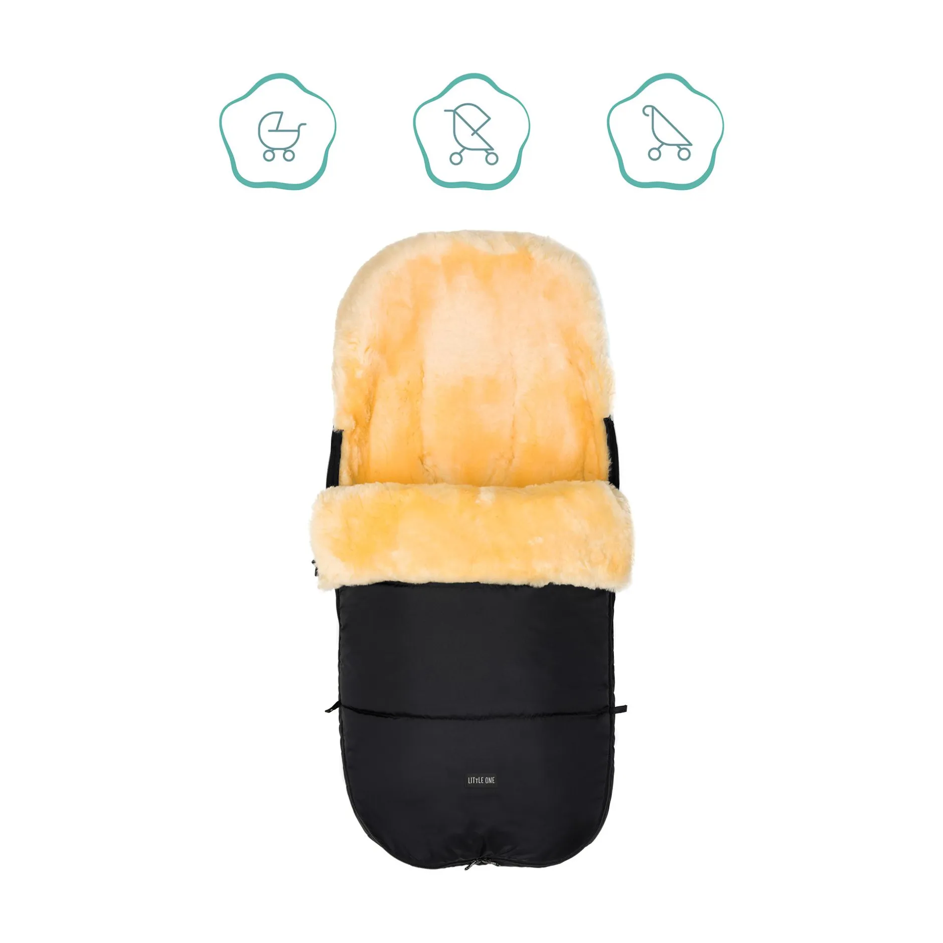 LITTLE ONE Lammfellfußsack Makalu*Kinder Kinderwagen Zubehör