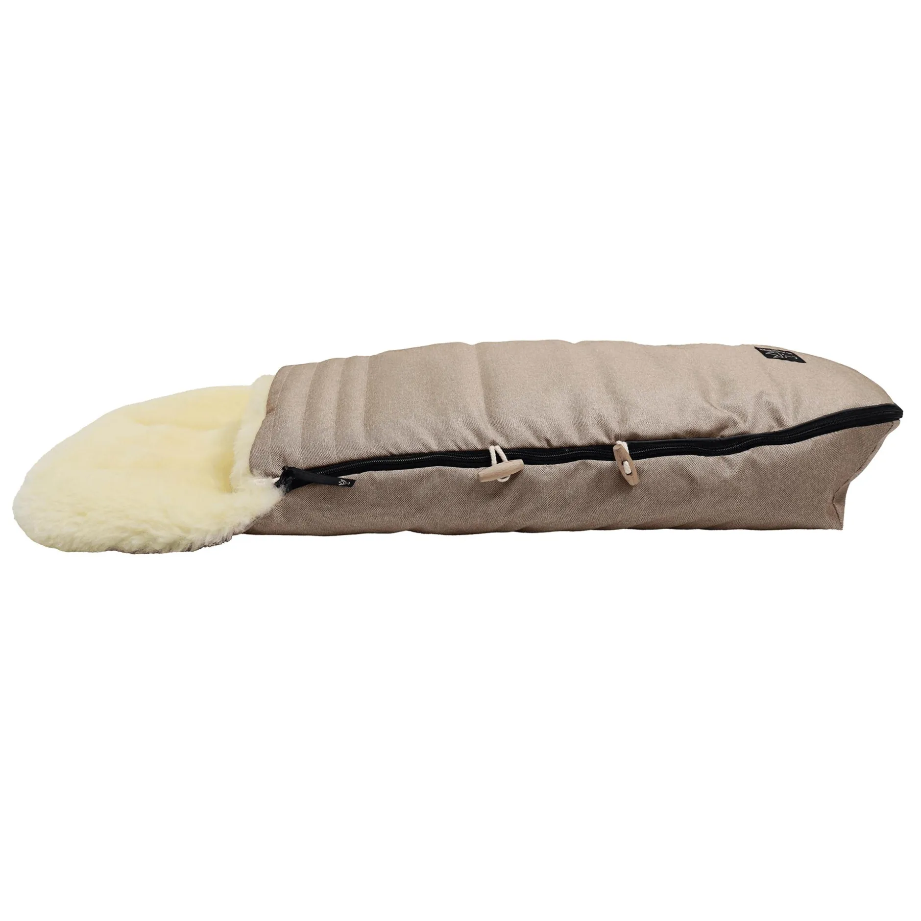 KAISER Lammfll Fußsack LOVE THE NATURE Sand Melange*Kinder Kinderwagen Zubehör