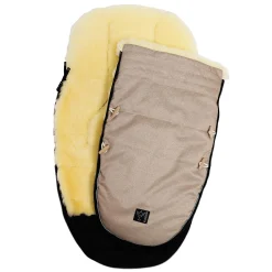 KAISER Lammfll Fußsack LOVE THE NATURE Sand Melange*Kinder Kinderwagen Zubehör