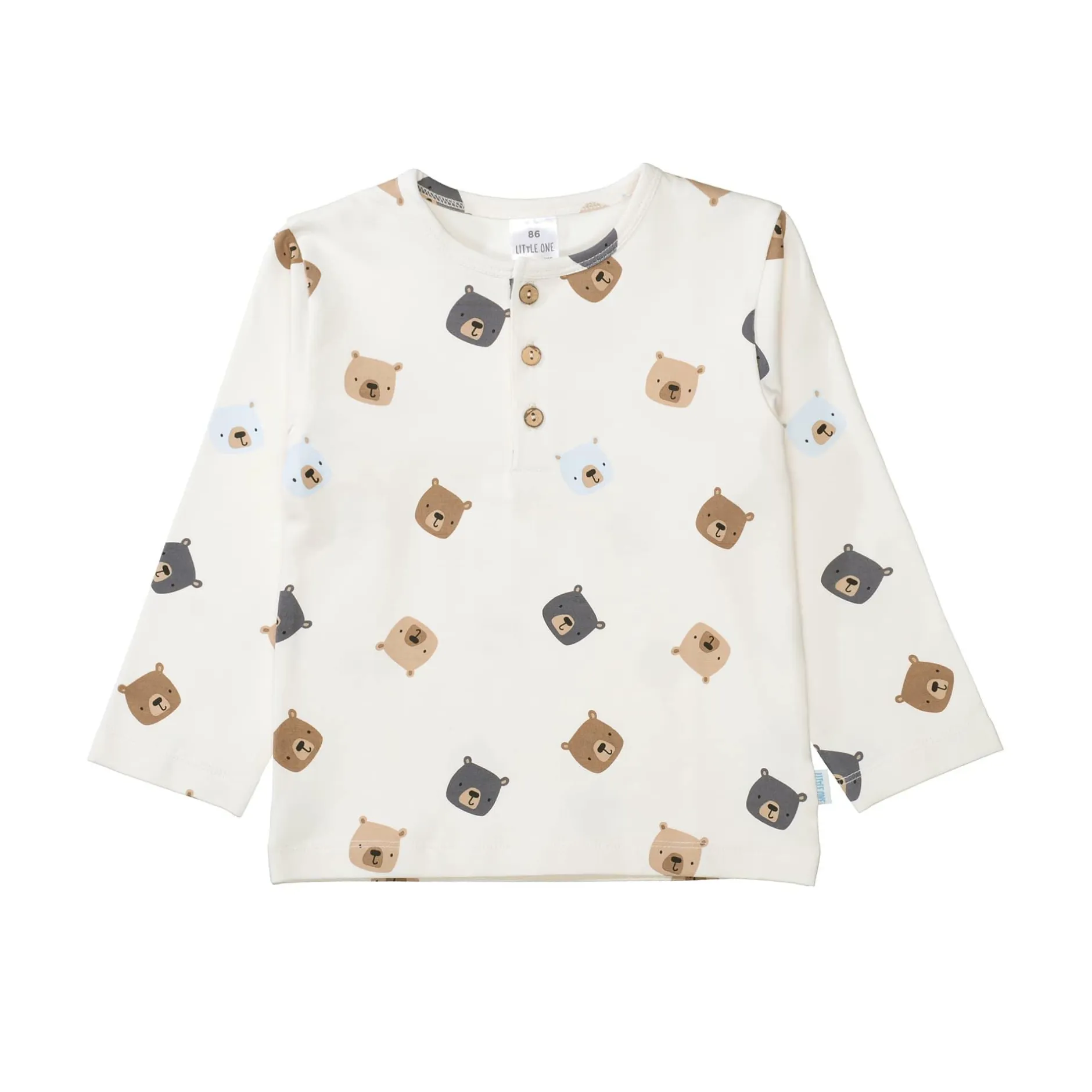 LITTLE ONE Langarmshirt Bärenköpfe* Oberteile
