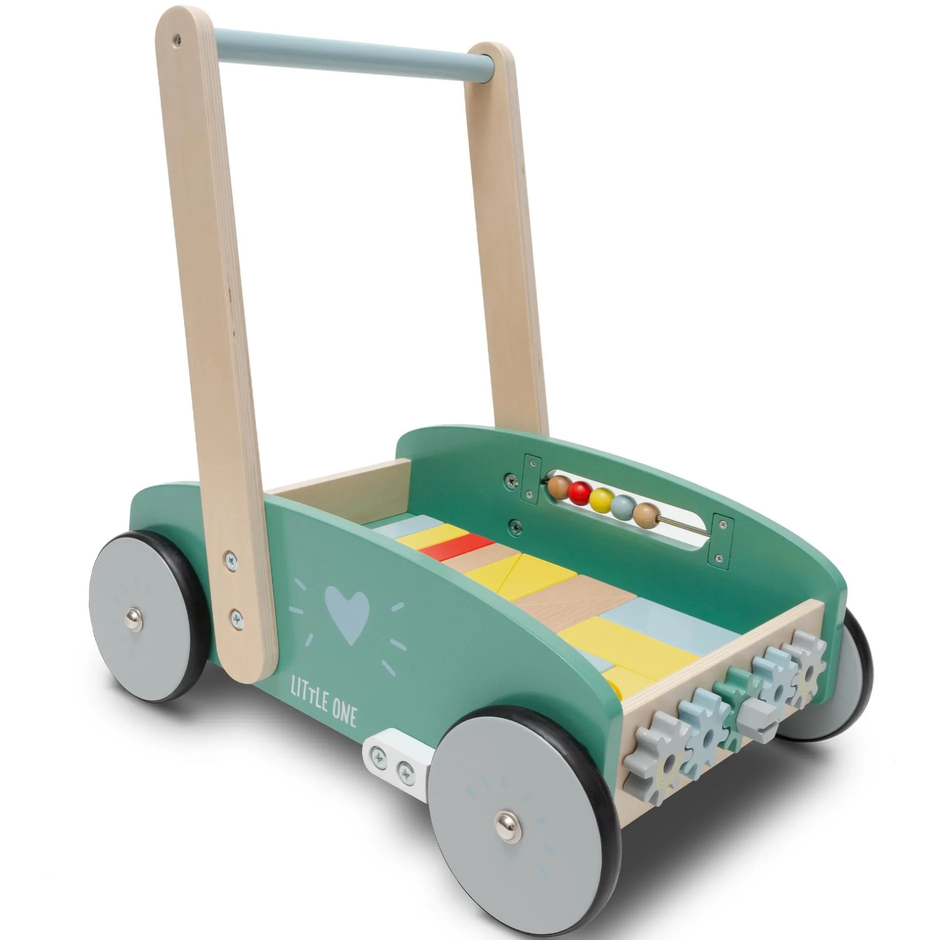 LITTLE ONE Lauflernwagen Bricks*Kinder Lauflernwagen|Lernspielzeug