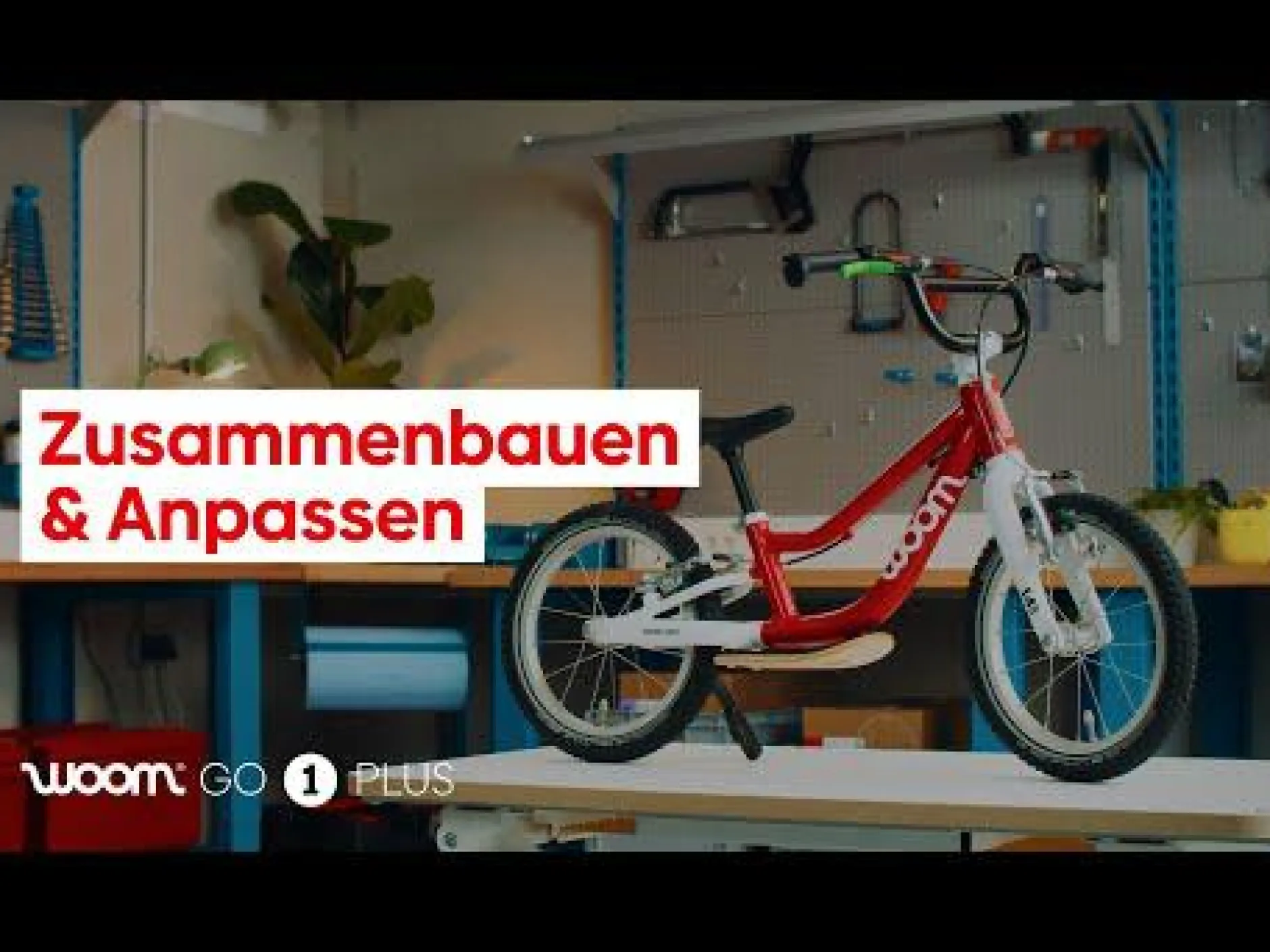 Woom Laufrad Go1+ Red*Kinder Kinderfahrzeuge