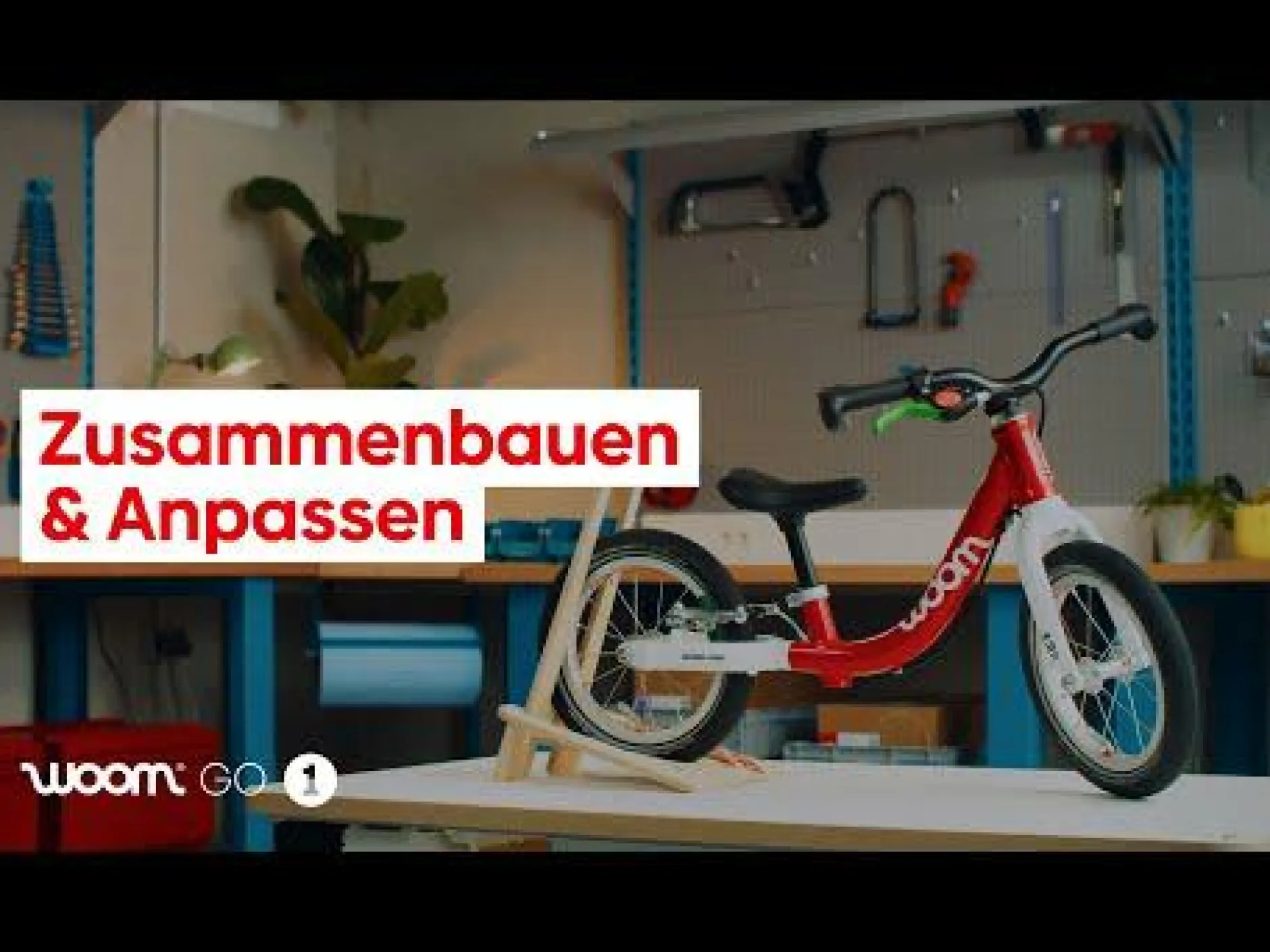Woom Laufrad Go1 Red*Kinder Kinderfahrzeuge