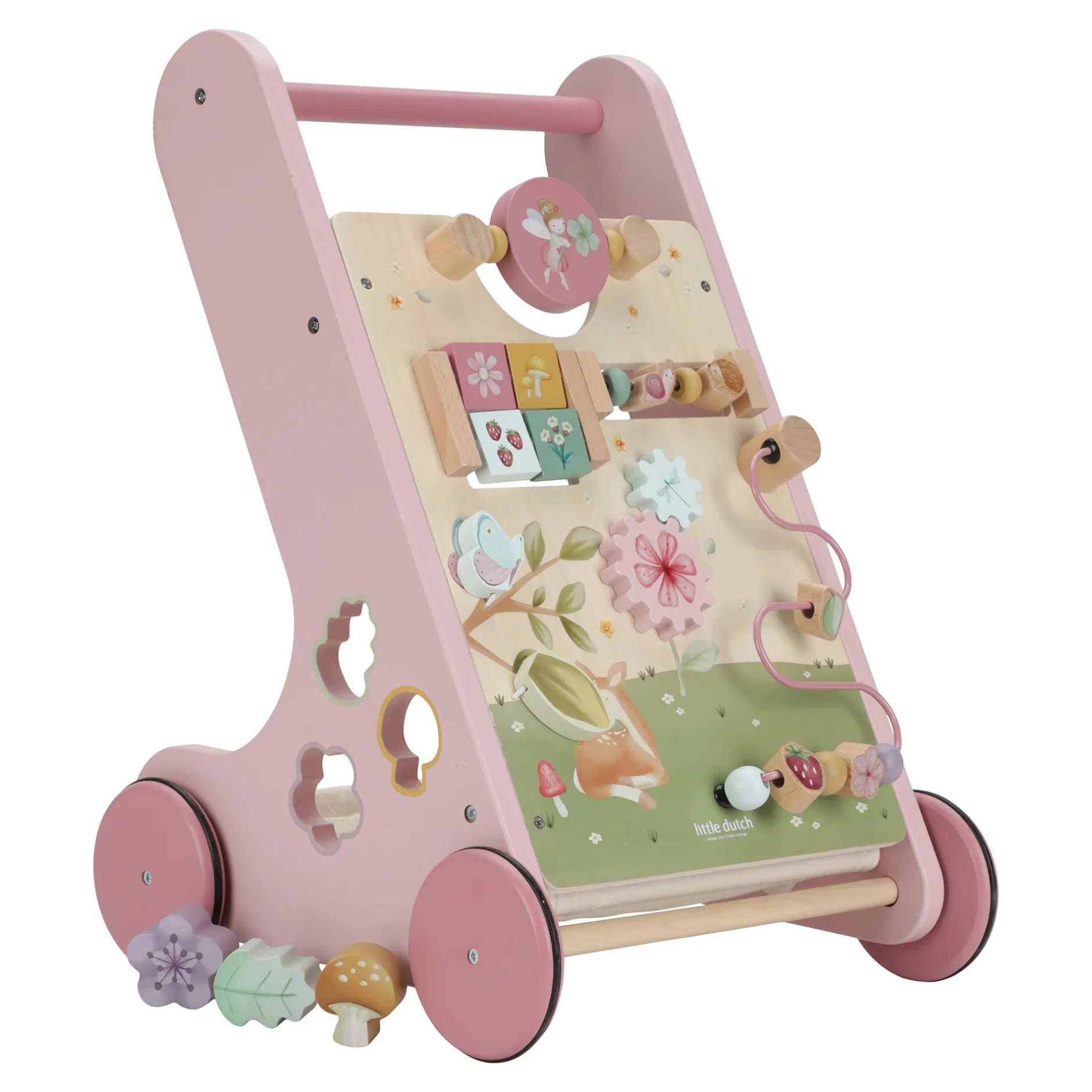 LITTLE DUTCH Laufwagen Fairy Garden Multi Activity*Kinder Holzspielzeug|Lauflernwagen