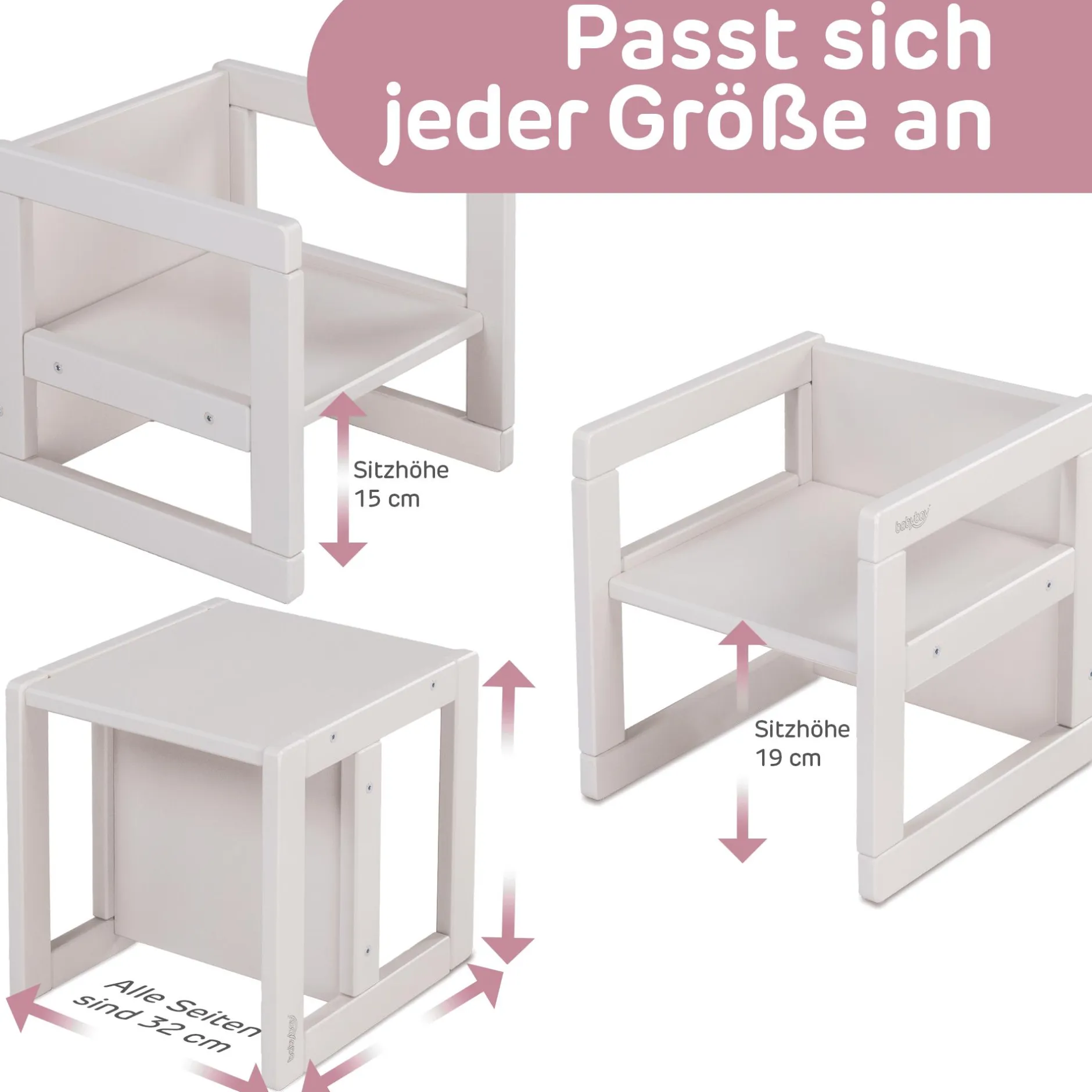 babybay Littlefoot babycube*Kinder Lerntürme|Kindersitzgruppen